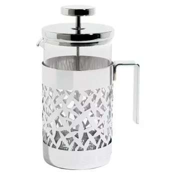 Alessi Френч-пресс 16х25,5х16 см прозрачный/металлик Cactus Alessi
