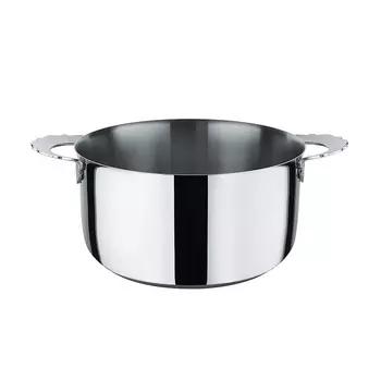 Alessi Кастрюля с двумя ручками 24 см 5 л металлик Dressed Alessi