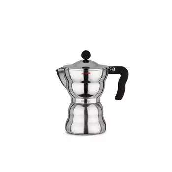 Alessi Кофеварка для эспрессо 70 мл металлик Moka Alessi
