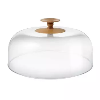 Alessi Крышка для тортов и закусок 33х19х32 см прозрачная Dressed in wood Alessi