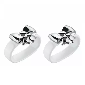 Alessi Набор колец для салфеток (2 шт) 6,5х5,3 см металлик Dressed Alessi