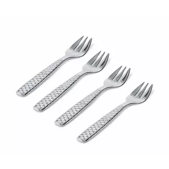 Alessi Набор вилок для устриц 14 см 4 предмета Colombina Fish Alessi