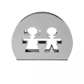 Alessi Подставка для салфеток 11х8,5х3 см металлик Girotondo Alessi