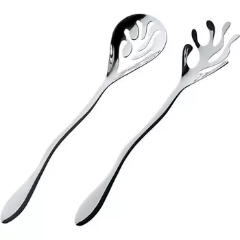 Alessi Приборы для салата Alessi Mediterraneo, 2 предмета, из нержавеющей стали