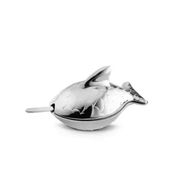 Alessi Солонка с ложкой 7,4x4,5x4,2 см Colombina Fish Alessi