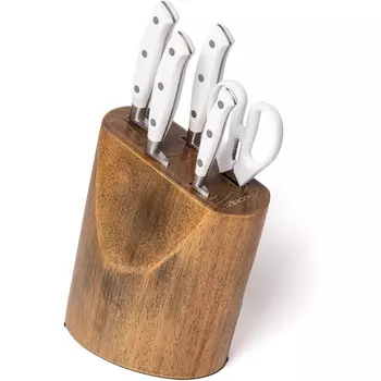 Arcos Набор ножей с подставкой 6 предметов Riviera Blanc Arcos