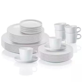 Arzberg Столовый сервиз семейный 30 предметов, белый Cucina Arzberg