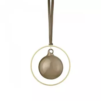 Blomus Набор из 4 елочных украшений "Шар" 8,5 см Coffee Kitai Blomus
