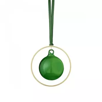 Blomus Набор из 4 елочных украшений "Шар" 8,5 см Duck Green Kitai Blomus