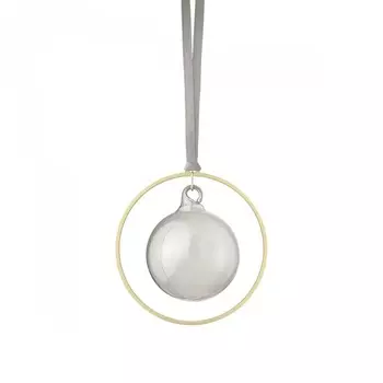 Blomus Набор из 4 елочных украшений "Шар" 8,5 см Smoke Kitai Blomus