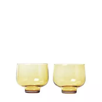 Blomus Набор желтых стаканов 2 предмета 220 мл Flow Blomus