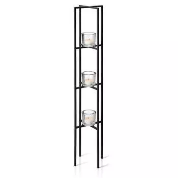 Blomus Напольный декоративный подсвечник на 3 свечи 100х21 см, черный Nero Blomus