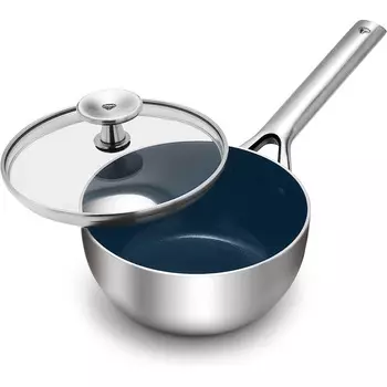 Blue Diamond Ковш с крышкой 16 см Triple Steel Blue Diamond