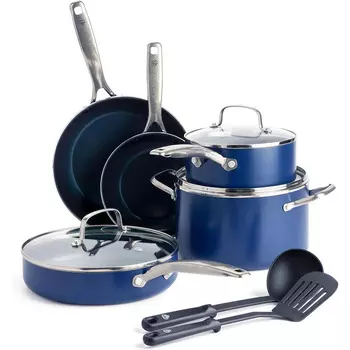 Blue Diamond Набор кухонной посуды 10 предметов Pan Blue Diamond