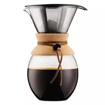Bodum Кофейник с двойными стенками и фильтром, 1,5 л, Pour Over Bodum