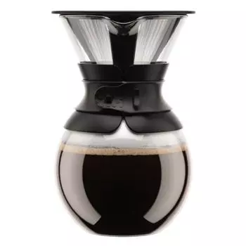 Bodum Кофейник с фильтром черный, 1 л, Pour Over Bodum