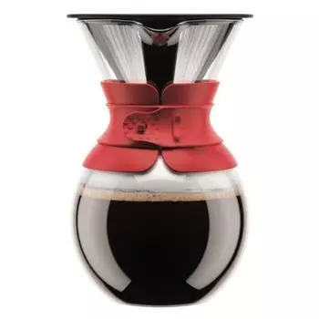 Bodum Кофейник с фильтром с силиконовой защитой, 1 л, Pour Over Bodum