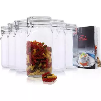 Bormioli Rocco Набор из 6 банок с крышкой 1,5 л Fido Bormioli Rocco