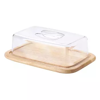 Continenta Колпак для сыра с тарелкой, каучуковое дерево 30 х 20 см Continenta