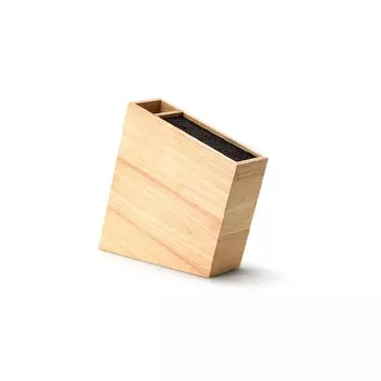 Continenta Подставка для ножей из каучукового дерева 31 x 9 x 28 см Continenta