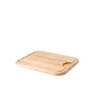 Continenta Разделочная доска с канавкой, каучуковое дерево 41,5 х 28 см Continenta