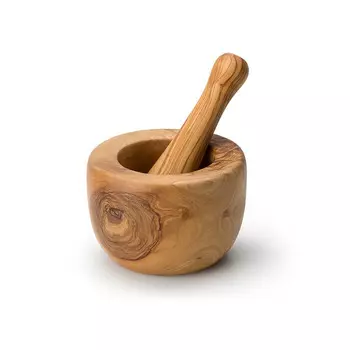 Continenta Ступка с пестиком из оливкового дерева 14 см Continenta