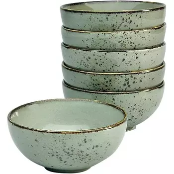 CreaTable Набор глубоких тарелок из керамогранита 11.5 см, 6 предметов Nature Collection Stone 22078 CreaTable