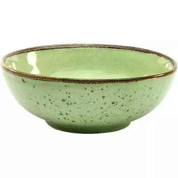 CreaTable Набор глубоких тарелок из керамогранита 16.5 см, 6 предметов, зеленый Nature Collection 22054 CreaTable