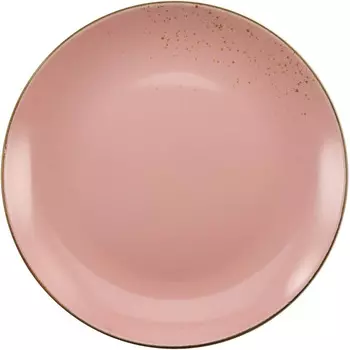 CreaTable Набор тарелок из керамогранита 27 см, 6 предметов, розовый Nature Collection CreaTable