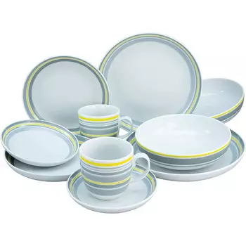 CreaTable Столовый сервиз фарфоровый на 2 человека 10 предметов Trend Line 22902 Allround Series CreaTable