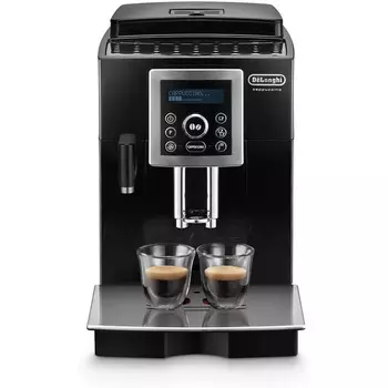 De'Longhi Кофемашина на 2 чашки с насадкой для вспенивания молока, черная De'Longhi