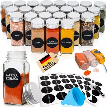 Deco Haus Набор банок для специй 120 мл 24 предмета Deco Haus