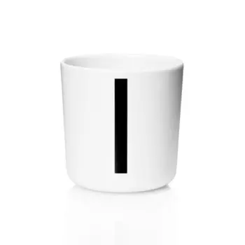 Design Letters Чашка I 7,5x7 см черно-белая Melamin Becher Design Letters