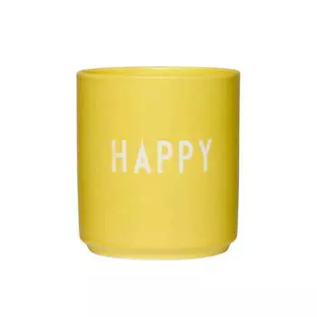 Design Letters Кружка "Happy" 0,25 л Yellow Favourite Design Letters