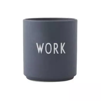 Design Letters Кружка "Work" 0,25 л Gray Favourite Design Letters