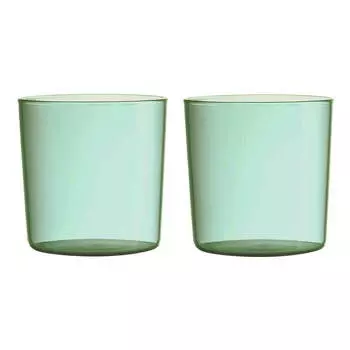 Design Letters Набор из 2 стаканов 0,2 л Green Design Letters