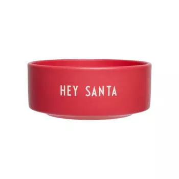 Design Letters Пиала для закусок "Hey Santa" 12 см Rose Favourite Design Letters