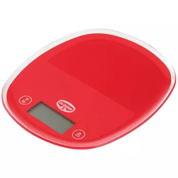 Dr. Oetker Весы кухонные красные с LED - дисплеем Dr. Oetker