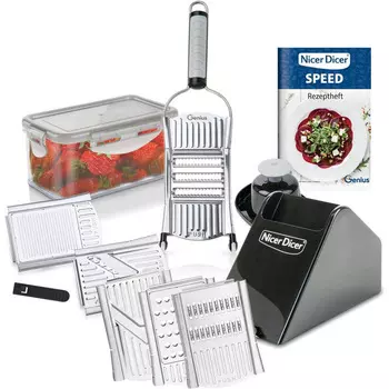 Genius Овощерезка со сменными вставками и контейнером 13 предметов Genius