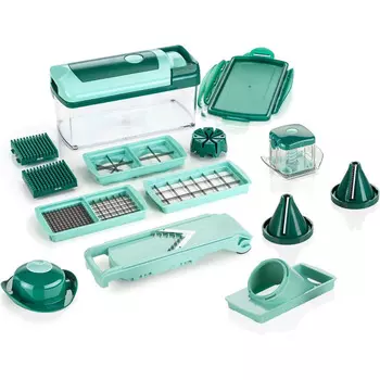 Genius Терка 16 предметов, зеленая Nicer Dicer Fusion Julietti Genius
