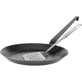 GRWE Чугунная сковорода с ручкой-крючком 32 см, гладкая GRWE