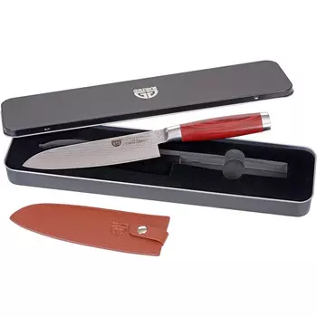 GRWE Нож из 67 слоев дамасской стали 17.5 см Santoku 074.56 GRWE