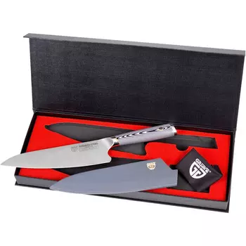 GRWE Поварской нож из нержавеющей стали 20 см, рукоять из дерева GRWE