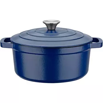 GSW Кастрюля чугунная 3,8 л, синяя GSW