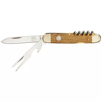 Gude Нож перочинный / карманный 7 см Alpha Barrel Oak Guede