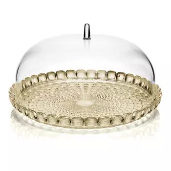 Guzzini Блюдо сервировочное с крышкой 30 см песочное Tiffany S Guzzini