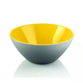 Guzzini Салатница 1,15 л серая/желтая My Fusion Guzzini