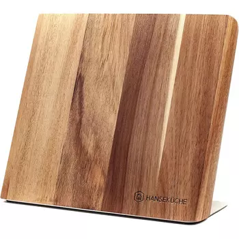 Hansekche Магнитный держатель для ножей из древесины акации 25 х 22,5 см Hansekche