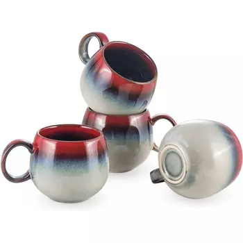 Henten Home Набор из 4 пиал 0,7 л Red Henten Home