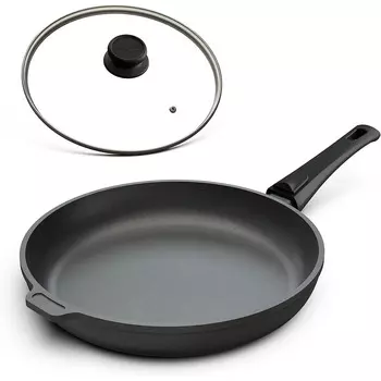 Hoffmann Сковорода чугунная с крышкой 28 см Hoffmann